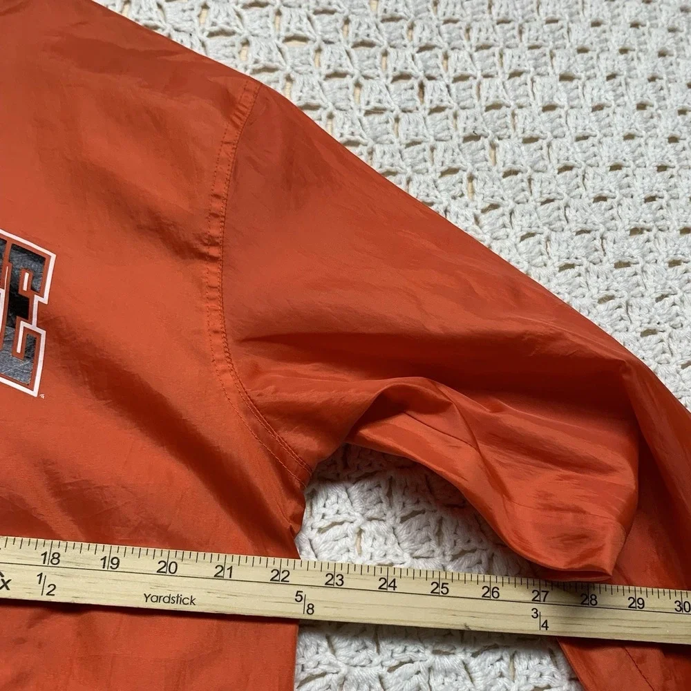 Red Oak Oklahoma State‎ University Jacket Men's Small Long Sleeve V-Neck Poly